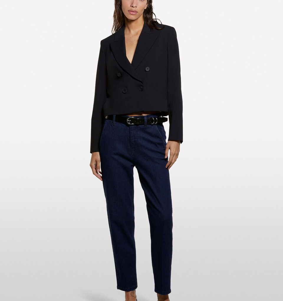 Jeans Style 71 chino slim fit blu scuro - jeans slim fit da donna - Blu Scuro | Sisley image number 1